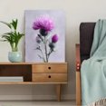 thumbnail image 5 of Purple Thistle Flower Botanical Wall Art Canvas Print, Living Room Bedroom Office Home Decor, 5 of 8