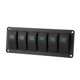thumbnail image 3 of VOBOR Panel De Interruptor Basculante, Panel De Interruptor Basculante LED De 12-24 V Y 6 Bandas Para Coche, RV, Barco, Yate, Marino(Verde), 3 of 11
