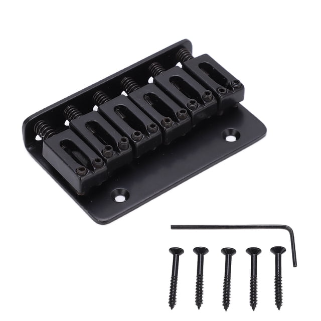 Guitar Tailpiece,Guitar Bridge 6 String Electric Guitar Replacement Parts Hardtail Bridge Future-Proof Design