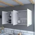 thumbnail image 4 of FM FURNITURE Sitka Wall Cabinet Four Doors Engineered Wood White, 4 of 7
