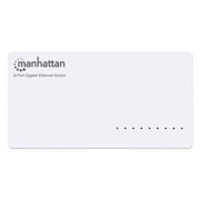 Manhattan 8-Port Gigabit Ethernet Switch with Power-Saving Energy Efficient Ethernet Technology - White