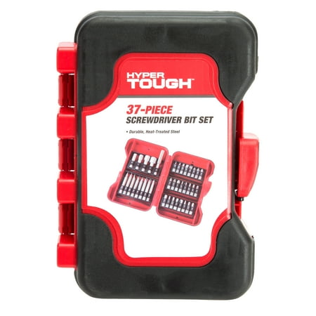 Drill Driver Accessory Set - Hyper Tough 37 Piece Screwdriver Bit Set