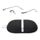 thumbnail image 1 of Gafas de juego cuadradas, portátiles y transparentes, para mujeres adultas. Gris oscuro, 1 of 9