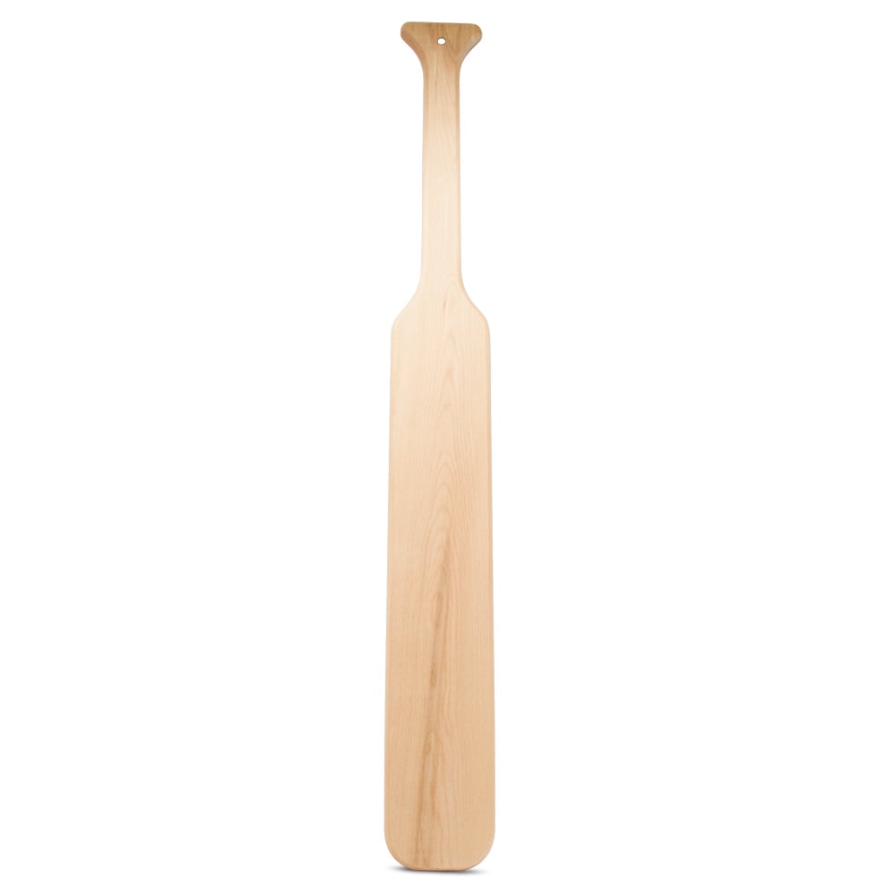 1pc 25x8cm Unfinished Greek Solid Wood Paddle, Pine Wooden Paddle