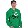 thumbnail image 5 of Recycle GRN Earth Day Save the Planet Zip Up Hoodie Men's Women's Brisco Brands 2X, 5 of 6