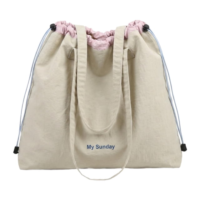 Bolso tote para mujer multiusos, bolso de viaje de moda para artículos esenciales de vacaciones y compras. Beige