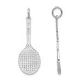 thumbnail image 3 of Collier Pendentif Breloque Raquette de Tennis en Or Blanc 14K avec Chaîne, 3 of 4