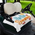 thumbnail image 2 of Golf Cart Seat Covers for 2 Seater,Hello Summer Microfiber Cart Seat Towel Blanket,Watercolor Watermelon Tropical Fruit Absorbent Breathable Non Slip Bench Seats Protector for Golf Course 51"x31", 2 of 9