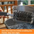 thumbnail image 4 of Cepillo y raspador para parrilla sin cerdas + tapete resistente para parrilla: mango para una limpieza sin esfuerzo de la parrilla, accesorios para parrilla, 4 of 5