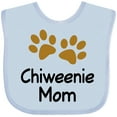 thumbnail image 3 of Inktastic Chiweenie Mom Paw Print Girls Baby Bib, 3 of 4