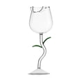 thumbnail image 1 of Copa de vino con forma de flor de rosa, copa de vino, copa de cóctel de vidrio de borosilicato alto para fiesta y Bar, 1 of 6