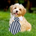thumbnail image 4 of Corbata ajustable para perro y gato, ropa para perro y mascota, collar blanco, 4 of 5