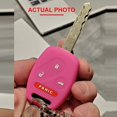 thumbnail image 4 of RemoteOverstock (2 PACK) Étui en Silicone Caoutchouc Sans Clé pour Clé Remote Protection pour Honda Compatible Civic, 4 of 4