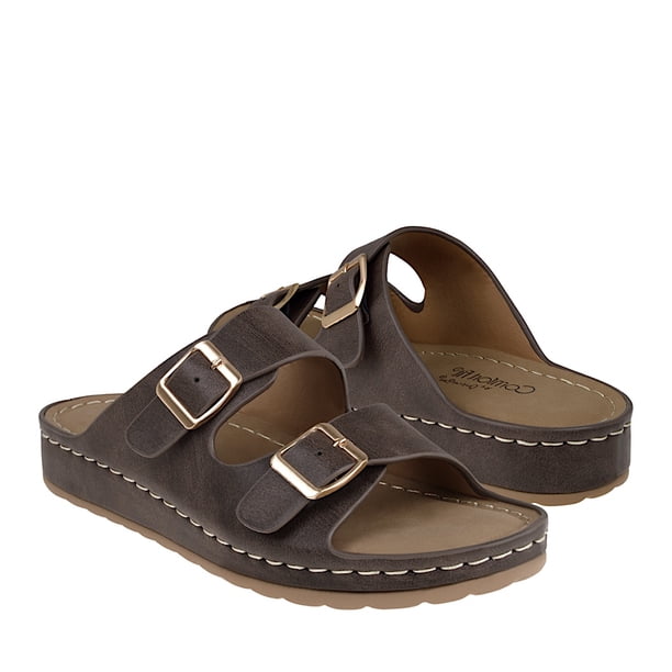 SANDALIAS DAMA COMFORT FIT 26116 SIMIPIEL CAFÉ