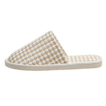 

Larisalt Slippers For Women Fuzzy Women s Memory Foam Slippers Comfort Wool-Like Plush Lined House Shoes for Indoor And Outdoor Beige