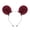 Burgundy1, variant on Animal Furry Mouse Ears Headband Tail Set,Faux Fur Hamster Headwear Accessory for Halloween Christmas Party
