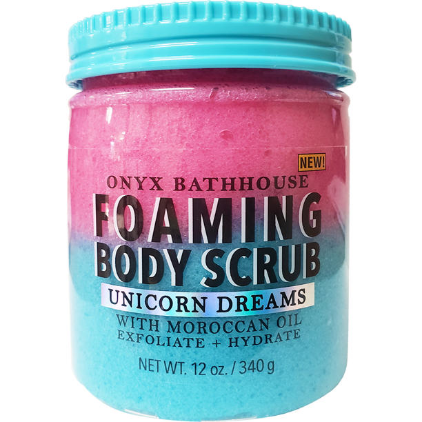 Onyx Bathhouse Unicorn Dreams Foaming Body Scrub Strawberry, Apple