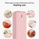 thumbnail image 5 of Mini máquina selladora de calor portátil de mano para bolsas de almacenamiento de alimentos - Resellador de bolsas de plástico a batería con un ancho de sellado de 10 cm - Sellador magnético de, 5 of 7