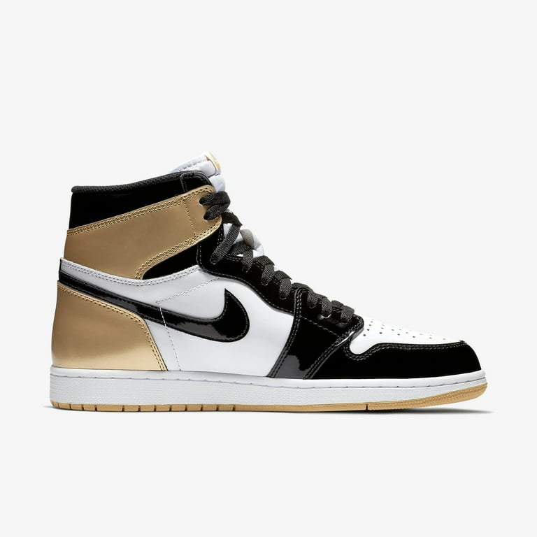 Nike Mens Air Jordan 1 Retro High OG NRG Top 3 Black Metallic Gold 861428 001 Walmart