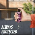 thumbnail image 3 of Pepper Spray for Self-Defense w/ Zebra Pink Leather Pepper Spray Keychain Case, 16 ft Range, 0.5 oz, Safety Twist Top by Guard Dog Security, 1 Pack, 3 of 6