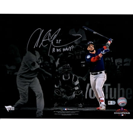 Autographed 2004 World Series Baseball - Steve Pearce Boston Red Sox 2018 MLB World Series MVP Autographed 11