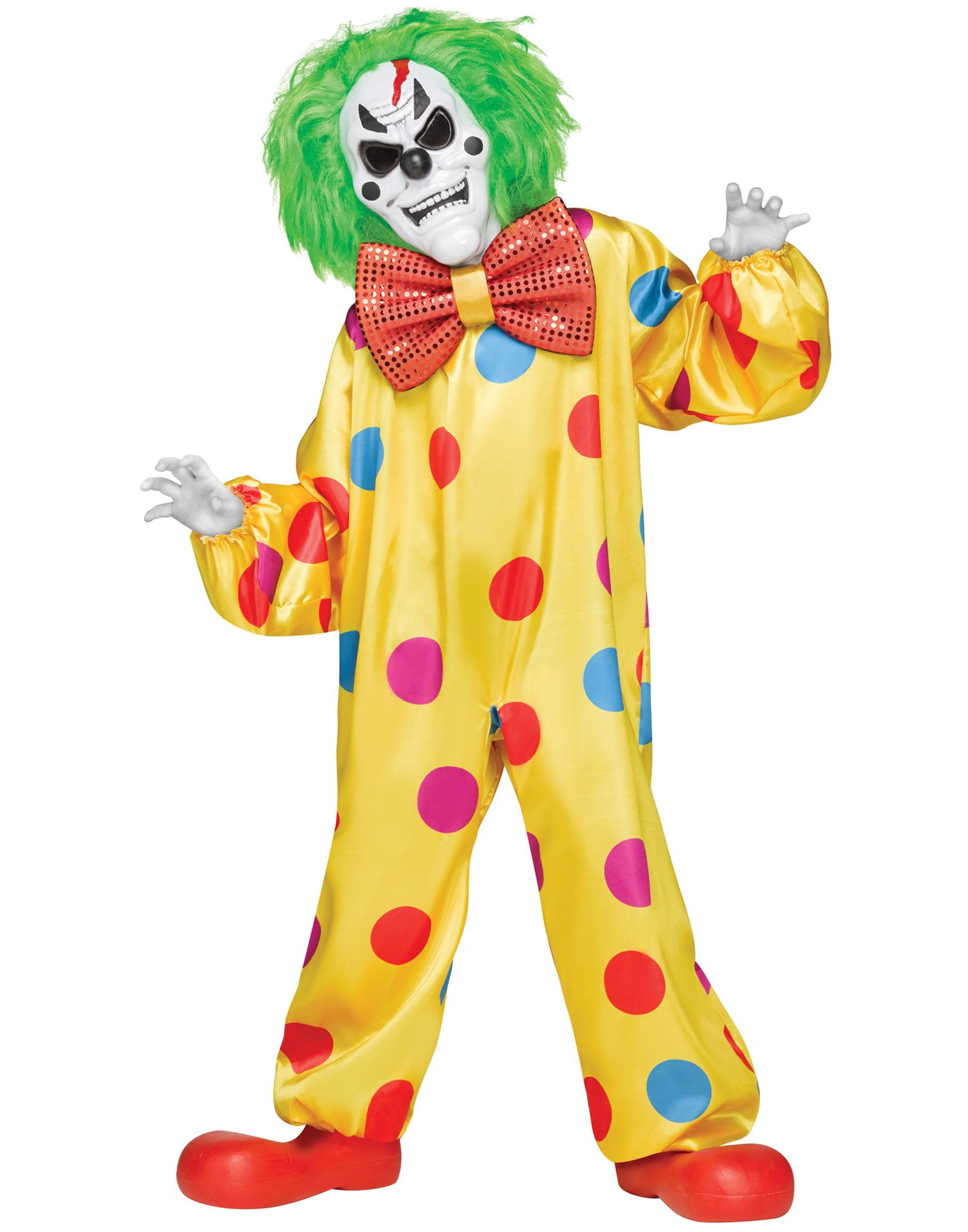 Color Change Killer Clown Child Costume Large