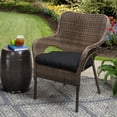 thumbnail image 4 of Better Homes & Gardens Black 18" x 20" Outdoor Wicker Chair Cushion, 4 of 8