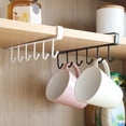 thumbnail image 2 of Grandest Birch Multifunctional Hanging Rack Strong Bearing Capacity Metal 6 Hooks Decorative Storage Shelf for Home 6 Hooks Punch, 2 of 8
