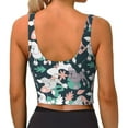 thumbnail image 4 of Goofa Cute Poodle Dog Printed Sports Bras for Women, High Impact Running Bra Workout Crop Tank Tops Longline Sports Bra Push up-Medium, 4 of 9