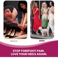 thumbnail image 3 of Bukihome Ball of Foot Cushion Pads for High Heels, 4 Pairs Foam Metatarsal Pads for Pain Relief, Non Slip Invisible Inserts for Flats & Dress Shoes,Beige, 3 of 9