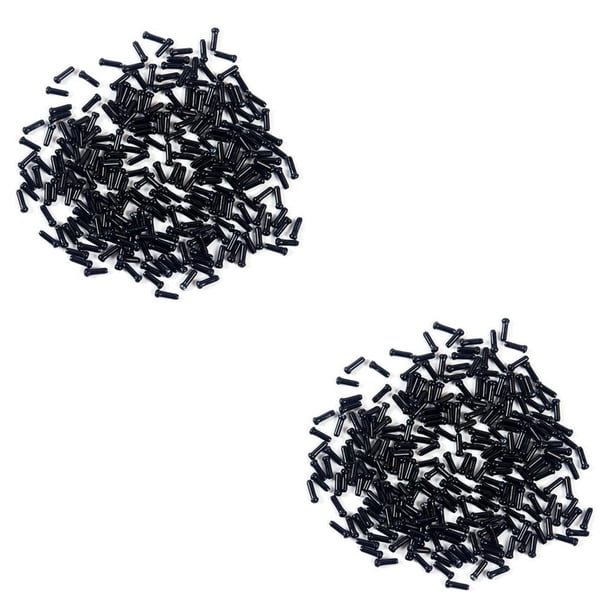Sonducket Paquete de 50 tapas traseras de cables de freno, repuesto de cubierta protectora de Cable de cambio de bicicleta MTB, accesorios para Negro 2piezas