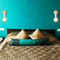 thumbnail image 4 of Aplique de pared europeo Estilo escandinavo Lámpara de pared de hierro forjado/madera Lámpara de pared de dormitorio de estar de color clásico en blanco y negro simple (Color: Blanco), 4 of 5
