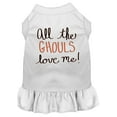 thumbnail image 4 of Halloween Pet, Dog  Cat Dress Screen Printed, "All The Ghouls Love Me", 4 of 10