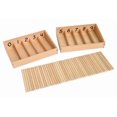 thumbnail image 1 of IFIT Montessori Numbered Spindle Boxes with 45 Spindles (Mini), Montessori Toys Math Materials, 1 of 2
