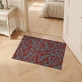 thumbnail image 2 of ODIKA 2'x3' Ultra-Soft Accent Mat, Geometric Faded Mosaic Irregular Grid Crisp Long Abstract Contrast None Washable, Bare feet friendly, Easy Care Indoor rug for Bedside, Footrest, 2 of 7
