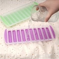 thumbnail image 4 of HZCrisp 2 Pack Silicone Ice Stick Tray with Lids, Long Ice Cube Mold for Sports Bottles, Easy Release, BPA-Free, Quick Freeze for DIY Drinks, 4 of 6