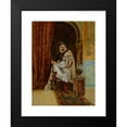 thumbnail image 2 of Clément Pujol de Guastavino 15x18 Black Modern Framed Museum Art Print Titled - An Arab Guardsman at Rest, 2 of 5