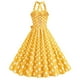 thumbnail image 4 of mfyjkho Vestidos de tallas grandes, Vestido informal de moda con estampado de encaje, camisola, sin mangas, cuello redondo, dobladillo grande y cremallera. xl, 4 of 8