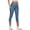 Dark Blue, variant on Women's Stretch Capri Leggings 7/8 Length High Rise - Slim Fit Cropped Workout Pants Side Pockets Buttery Soft Fabric Casual Yoga Summer Beach Everyday Outfits Army Green XL