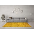 thumbnail image 3 of Ahgly Company Machine Washable Indoor Rectangle Abstract Yellow Modern Area Rugs, 3' x 5', 3 of 4