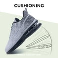 thumbnail image 3 of JOYFON Mens Running Shoes Air Cushioned Athletic Sneakers Non Slip Tennis Shoes for Sport Gym Jogging BlackWhite Size 9, 3 of 7