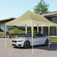 thumbnail image 3 of HOTEEL 10x20 Canopy Tent with Sidewalls,3 Adjustable Height Commercial Canopy,Pop Up Party Canopy with 12 Stakes & 6 Ropes,Khaki, 3 of 10