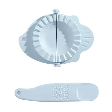 

Hariumiu Dumpling Maker with Filling Spoon Hand Press Non-stick Foldable Hanging Hole Multipurpose Plastic Pie Ravioli Dumpling Mold Kitchen Gadget