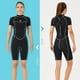 thumbnail image 4 of Trajes de baño para mujer de 1,5 mm Traje de baño ultrafino de manga corta Traje de baño profesional de secado rápido para hombre Cálido para bucear Surf Natación Mujer,Black XS Inevent OD019361-01, 4 of 7