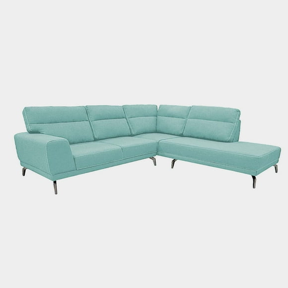 Sala Esquina Naomy Normal Curri Turqueza - DC Inlab Muebles Modelo D