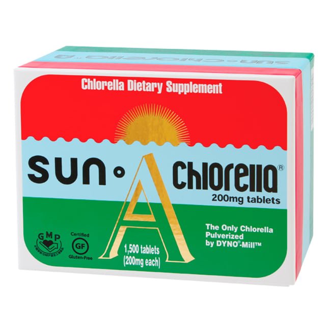Sun Chlorella Dietary Chlorella Supplement A 200 mg. 1500 Tablets