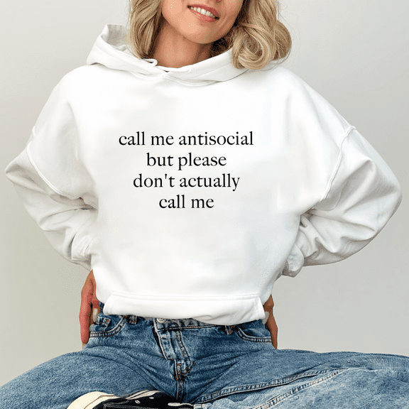 Women’s Funny Quote Hoodie Casual Graphic Pullover Humor Sweatshirt S-3XL