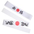 thumbnail image 2 of 2 diademas de karate japonesas, bandanas de chef de sushi japonés, accesorios para disfraz de karate, 2 of 8