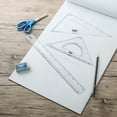 thumbnail image 5 of Mr. Pen Triangle Ruler and Square Set, 3 Pack Geometry Rulers, Clear Plastic, 5 of 7