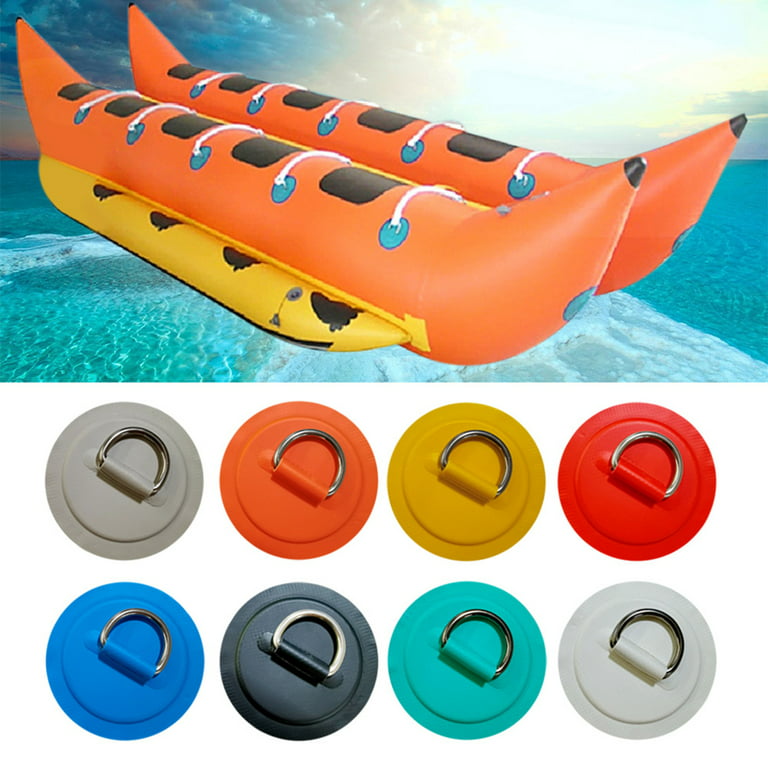 Jiaroswwei Rope Ring Buckle High-strength Load Bearing Heavy Duty Firmly  Fixed Non-slip Surfboard Dinghy Boat Stainless Steel D Ring Pad Boat  Supplies 